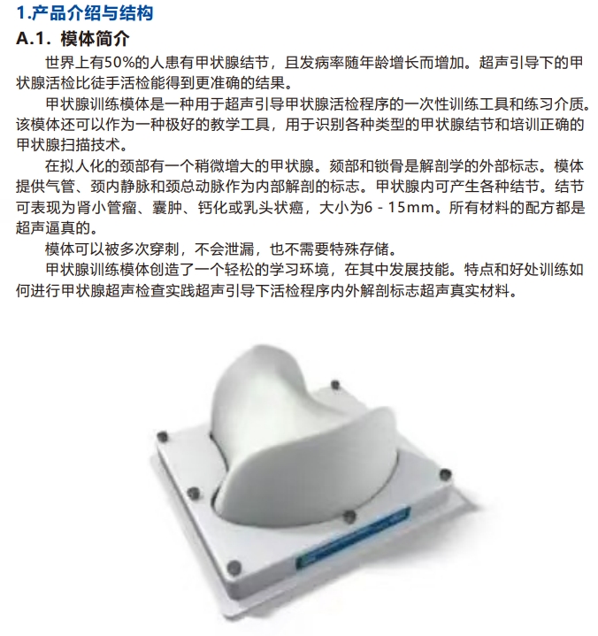 甲狀腺超聲教學模體